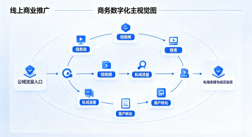 金家庄区线上商业推广怎么做？全域流量闭环搭建与低成本转化实战指南